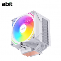 升技（abit）AB-900 ARGB版 白色 CPU風(fēng)冷散熱器 (4熱管/ARGB光效/PWM風(fēng)扇/119mm