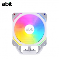 升技（abit）AB-900 ARGB版 白色 CPU風(fēng)冷散熱器 (4熱管/ARGB光效/PWM風(fēng)扇/119mm