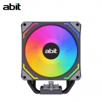 升技（abit）AB-900 ARGB版 黑色 CPU風冷散熱器 (4熱管/ARGB光效/PWM風扇/119mm