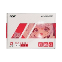 升技 RX580 8G D5 256bit 白色獨(dú)立游戲顯卡（雙風(fēng)扇） HDMI+DP+DVI
