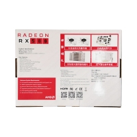升技 RX580 8G D5 256bit 白色獨(dú)立游戲顯卡（雙風(fēng)扇） HDMI+DP+DVI