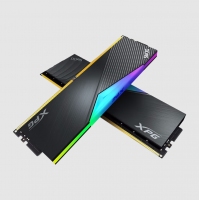 威剛XPG D500G 48G(24G*2) 7200 DDR5 DB500G (黑)RGB燈條臺(tái)式電腦海力士A-DIE顆粒