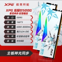 威剛龍耀DWROG DWROG RGB 吹雪 32G-6800(16GX2)燈條（釉白）DDR5