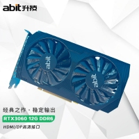升技RTX3060 12G DDR6 (雙風(fēng)扇）DP*3+HDMI顯卡