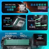 華碩玩家國度ROG X870-F GAMING WIFI 支持 AMD9900X/9950X (AM5)電競主板
