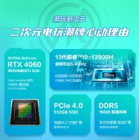 華碩天選4 FX507VV13900青 酷睿I9-13900H 16G 512G RTX4060 15.6英寸電競游戲本