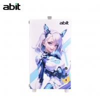 升技（abit）G88貓娘 白色 迷你時尚手提機(jī)箱 鋼化玻璃側(cè)板 皮質(zhì)提手