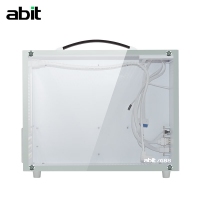 升技(abit) G88機箱 迷你時尚手提機箱 鋼化玻璃側(cè)板 皮質(zhì)提手 G88 雪山白