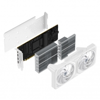 瀚鎧（VASTARMOR）AMD Radeon RX 7700 XT 白色合金 12GB OC GDDR6 雙風(fēng)扇電競(jìng)游戲顯卡