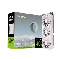 索泰（ZOTAC）RTX4070 12GD6X 月白 OC 電競游戲 設(shè)計作圖 渲染 臺式電腦顯卡