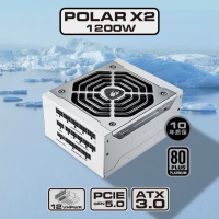 骨伽（COUGAR） POLAR X2 電腦電源 額定功率1200W 白金牌全模組機(jī)箱電源（ATX3.0/Pcie5.0）