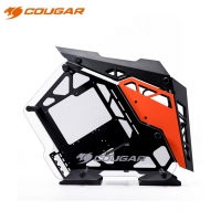 骨伽（COUGAR）征服者mini 黑橙 臺(tái)式機(jī)箱游戲水冷側(cè)透異型主機(jī)箱
