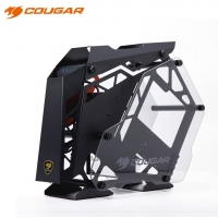 骨伽（COUGAR）征服者mini 黑橙 臺(tái)式機(jī)箱游戲水冷側(cè)透異型主機(jī)箱