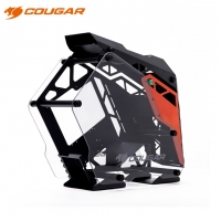 骨伽（COUGAR）征服者mini 黑橙 臺(tái)式機(jī)箱游戲水冷側(cè)透異型主機(jī)箱