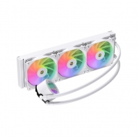天極風(fēng)白帝二代 白色 一體式360水冷散熱器 IPS自定義視頻屏幕電腦CPU散熱器