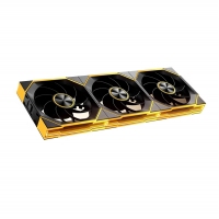 骨伽 星鏈V2黑色正葉 積木風(fēng)扇 ARGB 5v3針主板同步 PWM溫控調(diào)節(jié)（12CM/降噪防震腳墊）
