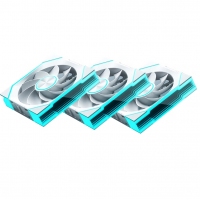 骨伽 星鏈V2白色正葉 積木風(fēng)扇 ARGB 5v3針主板同步 PWM溫控調(diào)節(jié)（12CM/降噪防震腳墊）
