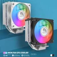 天極風(fēng)J-8 白色四銅管 ARGB CPU風(fēng)冷散熱器臺式機(jī)電腦1700靜音風(fēng)扇無限鏡頂蓋