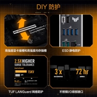  華碩TUF GAMING B860M-PLUS WIFI重炮手主板 支持 CPU 245KF/230/225 (Intel B860/LGA 1851）