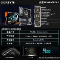 技嘉（GIGABYTE）B650 EAGLE AX 獵鷹WiFi主板 支持新品7000系列CPU