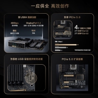 華碩（ASUS）PROART X870E-CREATOR WIFI創(chuàng)藝國(guó)度主板 支持 CPU 9900X/9950X/9800X