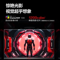AOC 愛攻 AG275UXM 27英寸顯示器 4K 165Hz 1152區(qū)QD-MiniLED 快速液 電競(jìng)顯示屏