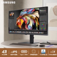 三星 32寸平面 S32D800UAC 4K高清 99%sRGB 10.7億色 Type-C接口 辦公顯示器
